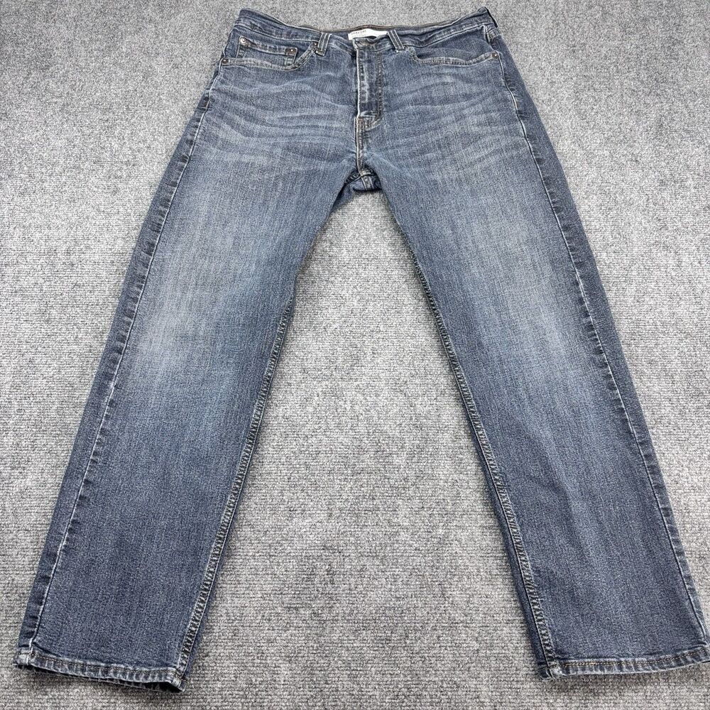 Levi Strauss Signature Gold Men's Size 35x27 Blue Jeans Regular Straight